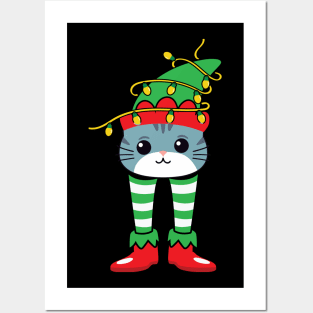 Cat-Christmas Posters and Art